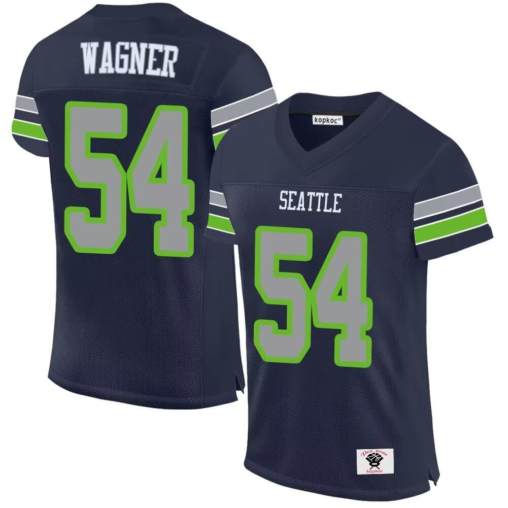 Men Seattle Seahawks #54 Wagner blue 2024 Nike Game NFL throwback Jersey